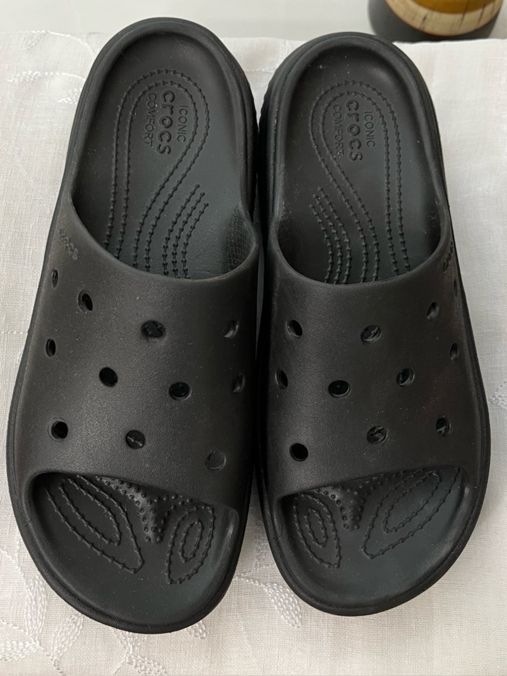 CROCS Black Classic Slide Clogs Size 10